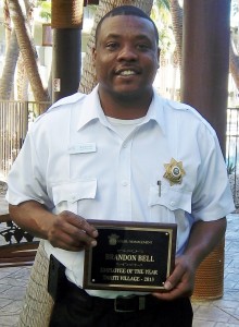 Lead security officer Brandon Bell