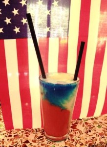 american flag inspired cocktail 17 south booze and bites