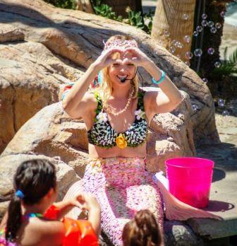 Mermaid At Tahiti Village Pool Las Vegas