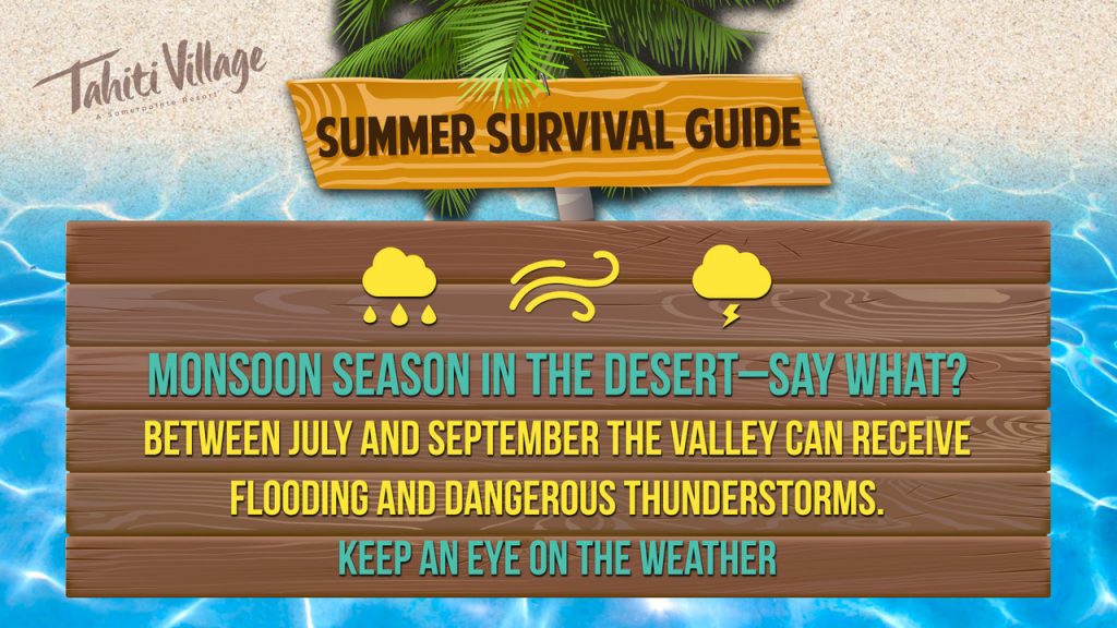 Tahiti Village Las Vegas Summer Survival Guide thunderstorms