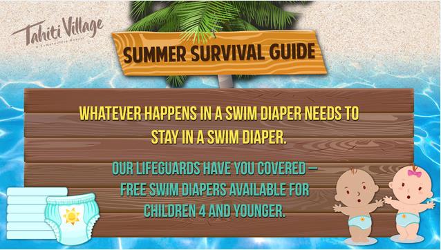Tahiti Village Las Vegas Summer Survival Guide swim diapers