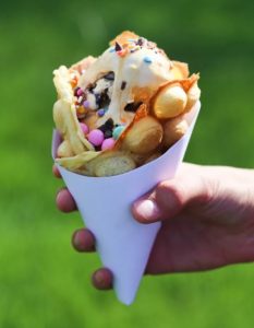 Bubble Waffle Sundae