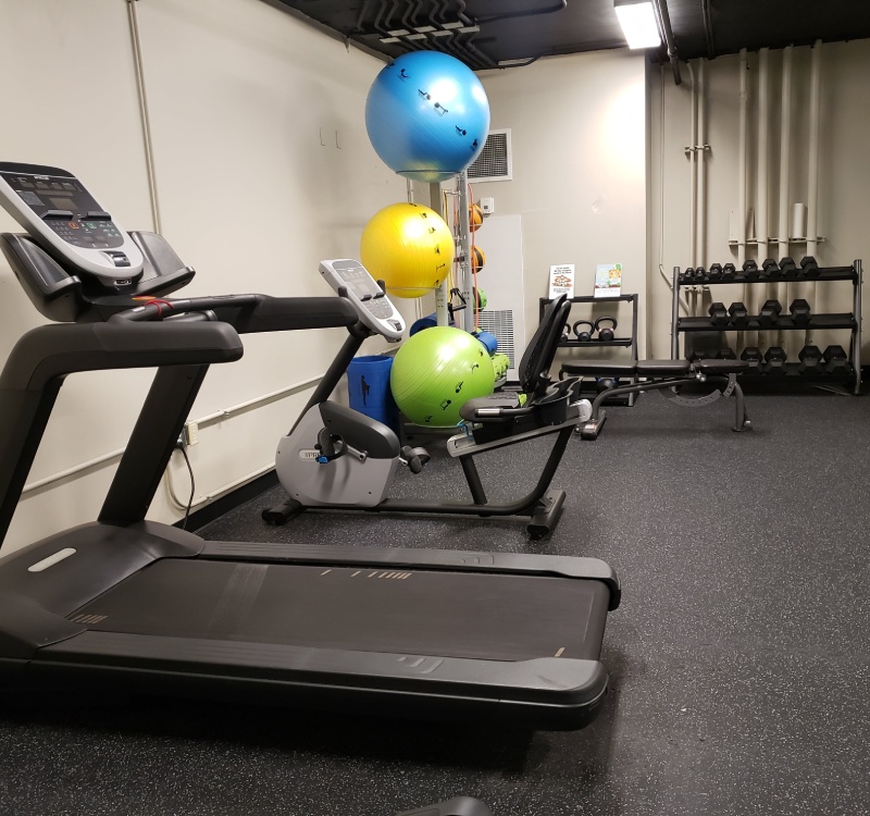 Treadmill In Fitness Center