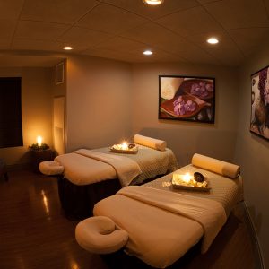 Two Spa Beds at Mahana Spa in Tahiti Village.